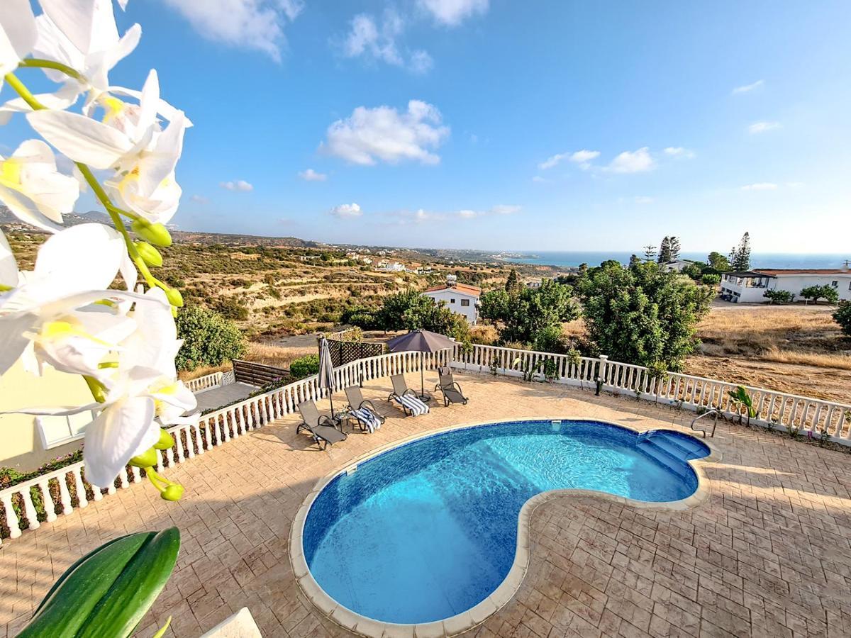 Katya-Sofia Villa - Tranquility With Sea View Pegeia Exterior foto
